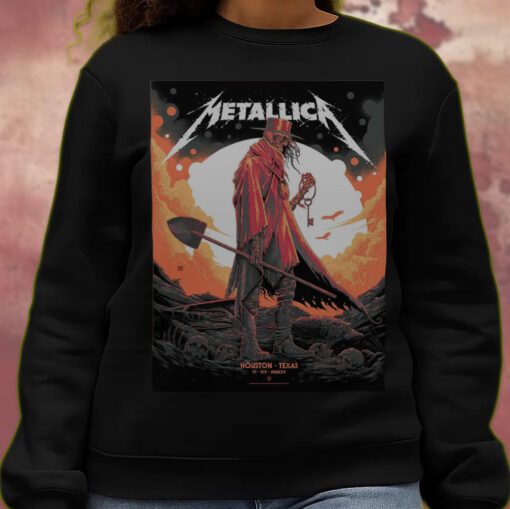 metallica m72 houston concert june 14 2025 grim reaper key art sweatshirt 3