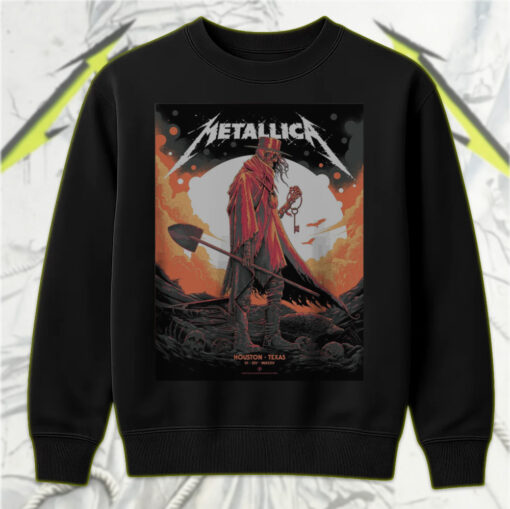 metallica m72 houston concert june 14 2025 grim reaper key art sweatshirt