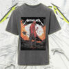 metallica m72 houston show june 14 2025 skeleton cowboy key art acid wash tee