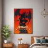 metallica m72 tour 2025 fire demon poster north america wall art print for concert fans 1
