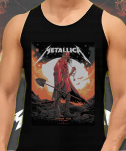 metallica m72 tour houston texas june 14 2025 grim reaper cowboy art tank top 2