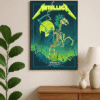 metallica m72 tour poster june 14 2025 houston tx grim reaper horseman wall art nrg stadium concert print 2