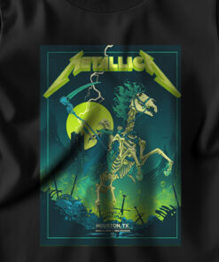 metallica m72 tour t shirt june 14 2025 houston texas grim reaper horseman nrg stadium official concert tee 1