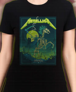 metallica m72 tour t shirt june 14 2025 houston texas grim reaper horseman nrg stadium official concert tee 2