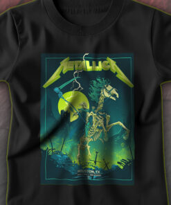 metallica m72 tour t shirt june 14 2025 houston texas grim reaper horseman nrg stadium official concert tee