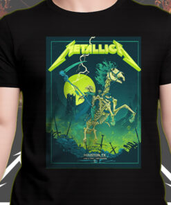 metallica m72 tour t shirt june 14 2025 houston texas grim reaper horseman nrg stadium official concert tee 3