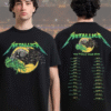 metallica m72 world tour 2025 ktulu shirt two sided mythical monster tour tee