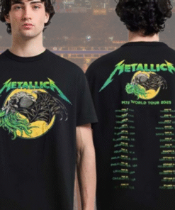 metallica m72 world tour 2025 ktulu shirt two sided mythical monster tour tee