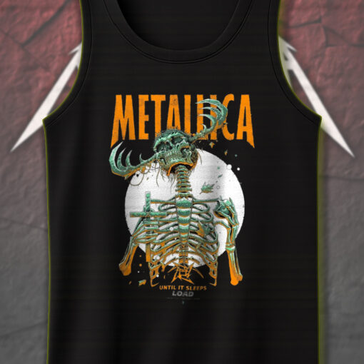 metallica until it sleeps 1996 load era skeleton cross art tank top 1