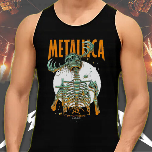 metallica until it sleeps 1996 load era skeleton cross art tank top 2