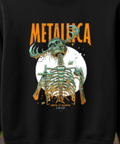 metallica until it sleeps 1996 skeleton demon design sweatshirt 2