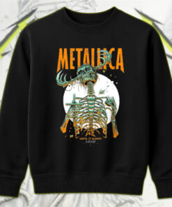 metallica until it sleeps 1996 skeleton demon design sweatshirt