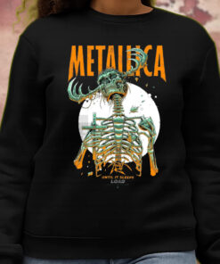 metallica until it sleeps 1996 skeleton demon design sweatshirt 3