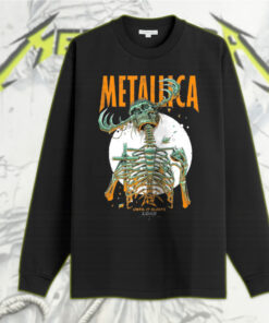 metallica until it sleeps skeleton cross design load 1996 long sleeve shirt
