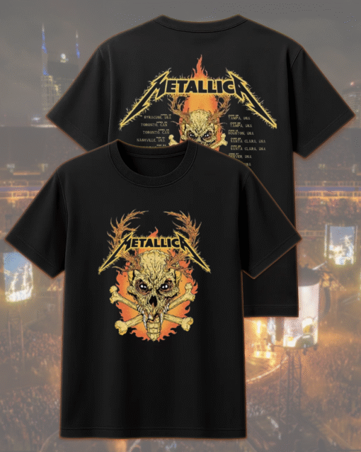 Metallica M72 World Tour 2025 Two-Sided Shirt & Hoodie – Tour Dates & Cities List