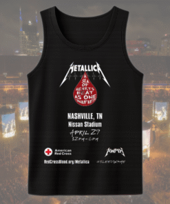 Metallica x American Red Cross Blood Drive Nashville 2025 – Unisex T-Shirt / Hoodie / Sweatshirt / Long Sleeve / Tank Top (S–5XL)