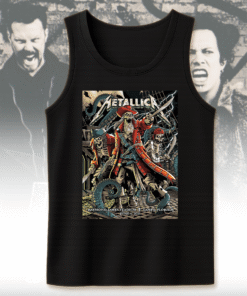 Metallica M72 Tampa 2025 Tank Top – Pirate Skeleton Artwork by Andrew Cremeans – Limited Edition Concert Merch